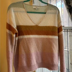Women's Multicolor Striped Sweater